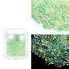 Cuentas de Vidrio de Color Mixto Cuentas Redondas Pequeñas Mágicas Arte de Uñas Joyería Embotelladas Tamaño Mixto Cuentas de Burbuja No Porosas Relleno de Barro de Cristal