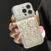 Funda de teléfono con patrón de diamantes brillantes, compatible con iPhone 18 y Apple 17 Pro Max, transparente y brillante, disponible en múltiples diseños, y ofrece protección contra caídas