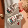 Pantuflas de Algodón Cálidas para Niños Otoño Invierno Pantuflas de Algodón para Niñas Casa Interior Antideslizantes Tallas Medianas y Grandes Pantuflas de Algodón Cerradas con Pelo para Niños