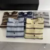 Estilo Coreano Pedido de Seguimiento Artículos de Calidad Otoño/Invierno 2026 Lleno de Sensación de Alta Gama Suéter Cardigan de Rayas Bloque de Color para Mujer