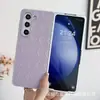 Adequado para Capa de Celular Samsung Z Fold8 Ultra, Padrão Quadrado em Forma de Diamante, Textura de Couro de Cor Sólida, Capa Protetora para Tela Dobrável com 7/6/ 50% de Desconto