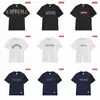 Camiseta de Algodón Pesado Moda Americana Transfronteriza Estampado de Letras Supreme Cuello Redondo Manga Corta Unisex Holgada Casual para Hombres y Mujeres
