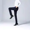 Calça Versátil para Negócios com Caimento Levemente Maduro Afinando Perna Reta Nova Coleção Primavera Outono Roupa para Pais de Meia-Idade Calça Casual com Elasticidade Quatro Vias