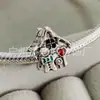 Panjia Dora Contas Prata Esterlina 925 Cercado por Cobras Cheio de Contas de Diamante Personagem de Desenho Animado Coração Pérola Zircônia Acessórios DIY