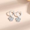 Aretes Frescos Estilo Coreano Plata Esterlina S925 Aretes de Mariposa para Mujer Moda Primavera Nicho Alta Gama con Incrustaciones de Diamantes Venta al por Mayor
