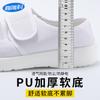 Zapatos antiestáticos personalizados de malla con velcro SPU, suela suave y gruesa, de lona, con cuatro agujeros, antideslizantes, transpirables y antipolvo.