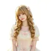 Peruca de e-commerce Categoria 2 para mulheres, penteado longo cacheado Lolita, popular entre influenciadores, cosplay, cachos dourados romanos, aplique completo de princesa, atacado