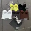 Sujetador tipo camisola con cuello en V para mujer, Ropa interior de verano, Sujetador con espalda bonita y copas fijas integradas, Top para usar como prenda exterior con espalda descubierta
