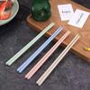 Palillos de Paja de Trigo Estilo Coreano 23cm Vajilla Doméstica Escandinava Palillos Casuales Refinados Ecológicos de Grado Alimenticio