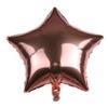Balão de filme de alumínio estrela de cinco pontas de 5 polegadas Placa de luz de balão cor única decoração de aniversário casamento festa de feriado balão de folha de alumínio