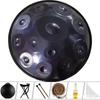 Lufing Disco de Mano Tambor de Mano Handpan Disco de Mano 440 Hertz 432 Hertz Forjado a Mano Tambor Etéreo Tambor de Lengüeta de Acero