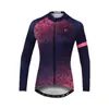 Roupas de Ciclismo de Outono Xingheng Letra Feminina Nova Roupa de Ciclismo com Absorção de Umidade e Calça Roupa de Ciclismo Estampada Top Longo