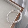 Sifang Jiyan Pulsera de Plata Esterlina 9999 Hecha a Mano Pura para Mujer Método Antiguo Ping An Alegría Nicho Afortunadamente Pulsera Regalo