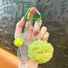 Colgante Llavero Muñeco de Peluche Colgante Raqueta de Tenis Mini Souvenir de Tenis Decoración de Bolsa Regalo Pequeño