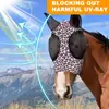 Fábrica en stock y entrega rápida Capucha antimosquitos para caballos Máscara transpirable para caballos Máscara para caballos con varios estampados Suministros ecuestres