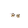 Moda Europeia e Americana Luxo Acessível Elegante Simples Banhado a Cobre Ouro Real 18K Alta Qualidade Geométrico Redondo Brincos de Letra Esmaltados Tb