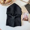 2024 Nuevo Estilo Coreano Imitación Cachemira Gorro Cuello Integrado Pasamontañas Gorro Cálido Suéter Cuello para Hombres y Mujeres