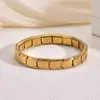 Pulseira Modular Italiana Prata e Ouro Mais Vendida Transfronteiriça Acessórios DIY, Pulseira Destacável de Aço Inoxidável com Acabamento de Alto Padrão