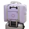 Etiqueta Redonda Gruesa Personalizada Bolsa de Avión Bolso de Viaje Gran Capacidad Set con Bolsa de Equipaje de Carrito Bolsa de Almacenamiento Portátil para Ropa