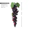 Simulação de corda de uva decoração de interiores planta modelo de frutas adereços simulação de PVC plástico com uva geada