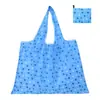 Bolsa de Compras Plegable, Nueva de Gran Capacidad, Bolsa Plegable Ecológica en Stock, Bolsa de Tote de Almacenamiento Plegable Portátil Impresa Creativa