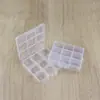 Caja de almacenamiento de plástico de 9 compartimentos, caja para clasificar y organizar, caja con compartimentos para joyería, caja de embalaje para joyería, caja de almacenamiento para uñas postizas
