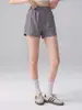 Shorts de yoga holgados de cintura alta para mujer, absorbentes de sudor y transpirables, con shorts de seguridad incorporados, adecuados para fitness, correr, entrenamiento y yoga