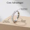 Aretes de aro lisos de acero de titanio 316L con circonita en stock para mujer, tachuelas para el cartílago de la oreja con diamantes, aretes de aro pequeños de alta gama, no es necesario quitárselos al dormir