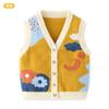 Estilo Pastoral Cardigã Colete Macio para Bebê Classe a Quente Tricotado Infantil Outono e Inverno Cardigã Tricotado para Bebê