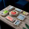Série Mar Estelar Louça de Melamina Panela Quente Churrasco Restaurante Buffet Tigelas e Pratos Criativos de Imitação de Porcelana Prato para Molho Conjunto de Louças