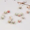 Contas Redondas de 6mm Coloridas Soltas Cerâmica Jingdezhen Colar Pulseira Miçangas Criativas Feitas à Mão Materiais DIY