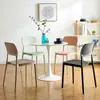 Silla de comedor nórdica sencilla, silla de ocio, silla para el hogar, taburete, silla para adultos, silla con respaldo grueso, silla de plástico, silla para exteriores
