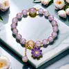 Atacado Pulseira Flor Explosão Margarida Super Fada Joias com Contas Pulseira Feminina de Alto Padrão Joia de Mão Transfronteiriça Pequenos Produtos de Yiwu