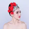 Jiaozhou Yangko tocado abanico apertura danza plaza danza cuadrada tocado de plaza danza clásica folclórica latina actuación de danza cuadrada por Mai Taibao