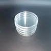Insignia de Moneda Moneda Conmemorativa Caja de Almacenamiento Transparente con un Diámetro de 50 mm, Caja de Monedas con Tapa y Base, Caja de Colección de Plástico PS de Alta Calidad