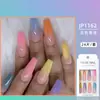 Uñas postizas europeas y americanas cortas, medianas y largas, tipo ataúd, ballet, parches de uñas, productos terminados en caja, se pueden diseñar con dibujos y muestras.
