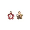 Accesorios Coloridos de Flores Margarita Flor de Cerezo Accesorios para Joyería DIY Llavero Bolsa Colgante de Aleación Esmaltada Transfronterizo