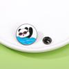 Broche Panda Milán Juegos de Invierno Baloncesto Fútbol Bádminton Tenis de Mesa Colección Conmemorativa Insignia de Aleación