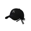 Gorra de Béisbol Bordada de Perro Salchicha Lindo de Dibujos Animados para Mujer con Lazo, Circunferencia de Cabeza Grande, Visera Ancha, Estilo Coreano