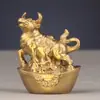 Yang Tong Ji Decorações para Home Office Cobre Doze Signos do Zodíaco Cobre Yuanbao Signos do Zodíaco Mini Zodíaco Yuanbao Enfeites