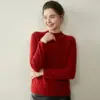 26 Nuevo Suéter Base de Punto con Cuello Medio Alto y Borde Enrollado de Otoño e Invierno Suéter de Cachemira para Mujer Suéter Holgado Adelgazante Prenda Interior