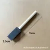 Carimbo de Esponja Artesanal Ferramenta de Impressão Criativa Pincel de Esponja Preto Jardim de Infância Educação Infantil Ferramenta Educacional DIY Grafite
