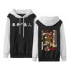 Animación de Comercio Exterior ATTACK ON TITAN Gigante de Ataque Sudadera con Capucha Estampada Color de Contraste para Parejas Holgada