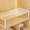 Estante Divisor de Armario, Estante Extensible para Almacenamiento de Ropa, Organizador de Gabinete Profundo para Armario de Dormitorio en Casa, Estante de Almacenamiento