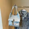Bolso Retro de Gran Capacidad para Mujer 2024 Nuevo Bolso Tote de Moda Estilo Coreano Bolso de Hombro Tipo Cubo Grande Simple