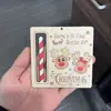 Decoração de Natal Transfronteiriça Carteira de Árvore de Natal Etiqueta Pendurada de Natal Pingente de Decoração para Casa de Natal Pequeno Presente Presente