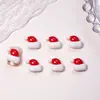 Joias de Resina Diamante Desenho Animado de Natal para Unhas Floco de Neve Fofo Chapéu Papai Noel Acessórios para Unhas DIY