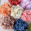 Flor Artificial Hortensia Europea Flor Artificial Cabeza de Hortensia Hortensia Boda Paquete Vintage Tela Hortensia Otoño Flor Falsa Hogar