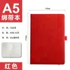 Cuaderno con Tapa Dura A5 Personalizado al por Mayor con Correa Cuaderno de Piel de Oveja Comercio Exterior Transfronterizo A6 Cuaderno con Banda Elástica