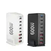 Carregador de Nitreto de Gálio Multi-Porta USB Carregamento Rápido para Celular Alta Potência 600W Carregador de Mesa Cabeça de Carregamento Dropshipping